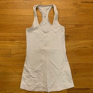 Solid White Compression Workout Tank